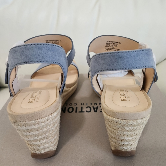 KENNETH COLE REACTIONWomen's Card Wedge Espadrille Sandals - Picture 5 of 7